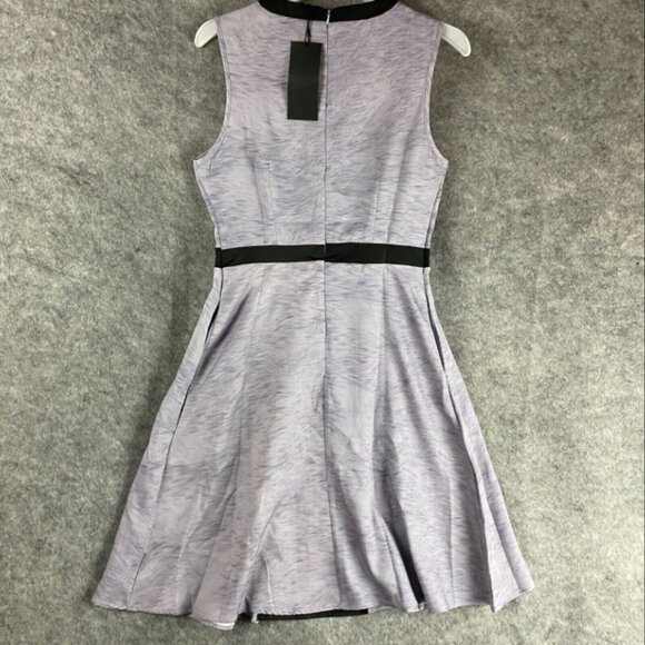 FHQ Collection Dress A-Line Medium Women's Sleeveless NWT Gray Polyester M - Picture 2 of 8